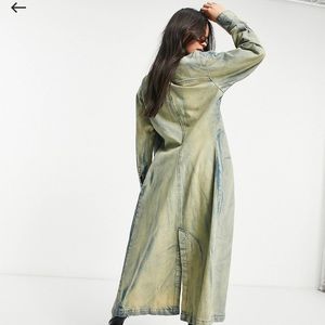 COLLUSION Denim Trench